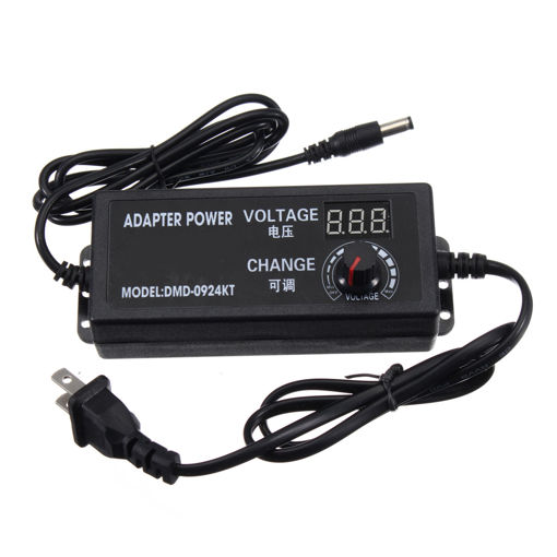 Picture of 9-24V 2.5A 60W Speed Control Volt AC/DC Adjustable Power Adapter Supply with Display