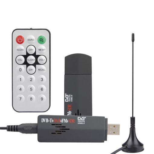 Immagine di ROHS Mini Digital USB 2.0 TV Stick FM+DAB DVB-T Tuner Receiver