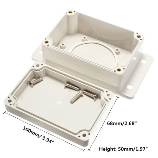 Picture of 5Pcs 100x68x50mm White Plastic Waterproof Electronic Case PCB Box
