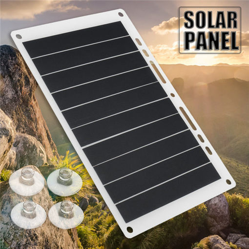 Picture of Ultra-thin 5V 10W 1.2A Monocrystalline Portable USB Solar Charging Board Solar Panel For Outdoor