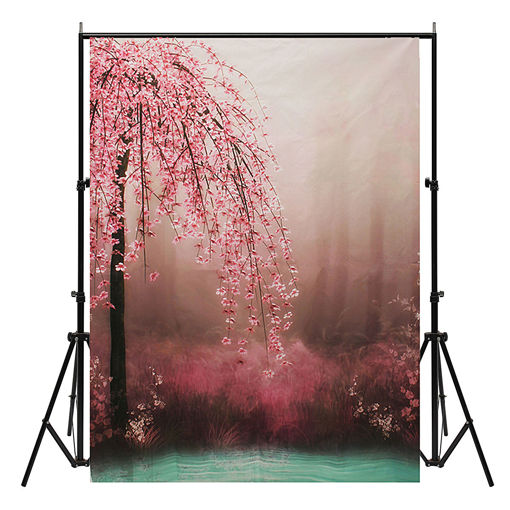 Immagine di 7x5ft Romantic Flower Vinyl Photography Background Photo studio Backdrop Props