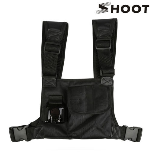 Picture of SHOOT Camera Harness Mount Chest Strap for Gopro EKEN SJCAM SOOCOO Yi 4K Backpack with Kits Bag
