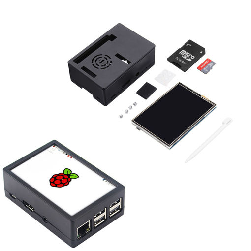 Picture of 3.5 inch TFT LCD Touch Screen + Protective Case + Touch Pen + 16G Micro SD Card Kit For Raspberry Pi