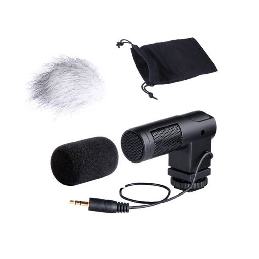 Picture of BOYA BY-V01 Stereo X/Y Mini Condenser Microphone for Canon Nikon Pentax Sony DSLR Camcorder