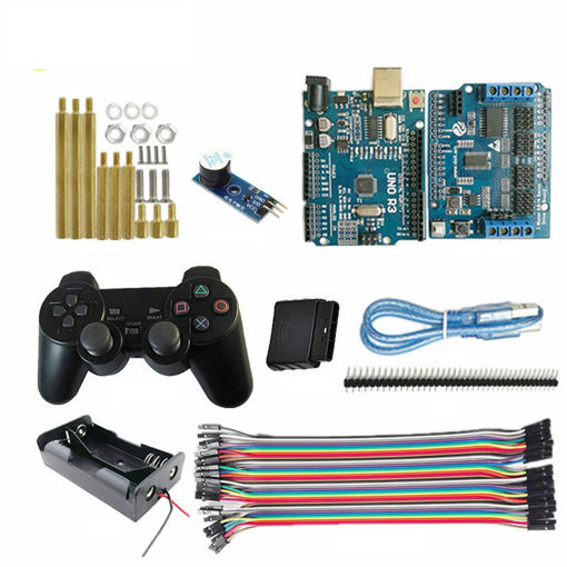 Picture of Wireless Controller  Arduino Starter Kit UNO-R3 Board + Active Buzzer for Smart Robot Tank Car Chass