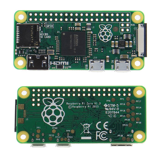 Picture of Raspberry Pi Zero 512MB RAM 1GHz Single-Core CPU Support Micro USB Power and Micro Sd Card with NOOBS