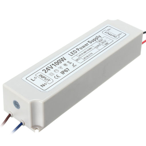 Picture of IP67 100W AC100-264V To DC24V Switching Power Supply Driver Adapter