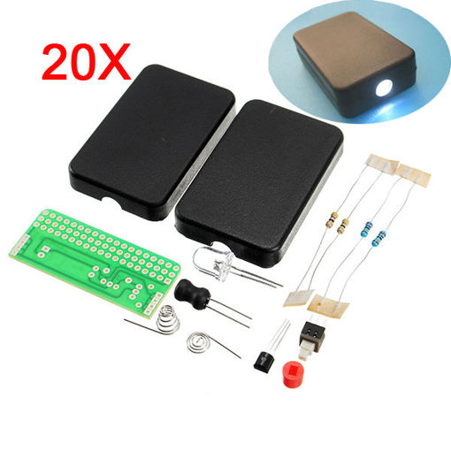 Immagine di 20Pcs DIY FLA-1 Simple Flashlight Circuit Board Electronic Kit