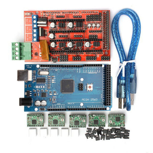 Picture of Geekcreit RAMPS 1.4 Control Board  + MEGA2560 R3 + A4988 Driver With Heat Sink 3D Printer Mainboard Kit