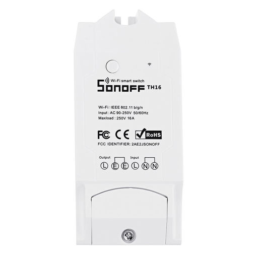 Immagine di SONOFF 2pcs TH16 DIY 16A Smart Home WIFI Temperature Humidity Thermostat APP Remote Control Switch