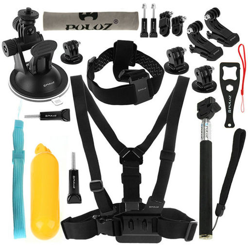 Picture of PULUZ Harness Chest Belt Head Mount Strap Monopod for Xiaomi Yi Gopro Camera Accessories Set