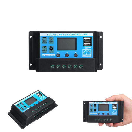Picture of Upgraded 30A 12V/24V Auto Volt/Amp/Temp Display PWM Solar Panel Charge Controller