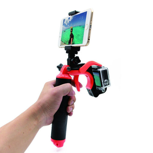 Immagine di TELESIN Handle Floating Grip With Trigger Phone Clip Gadgets Set for GoPro Hero3 Plus Hero4