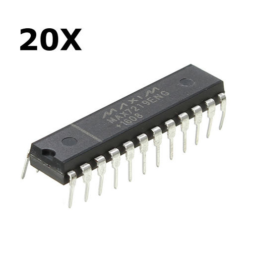 Immagine di 20Pcs IC MAX7219 PMIC DIP-24 Pin 8 Bit LED Display Driver
