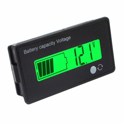 Picture of 5Pcs 12V/24V/36V/48V 8-70V LCD Acid Lead Lithium Battery Capacity Indicator Digital Voltmeter