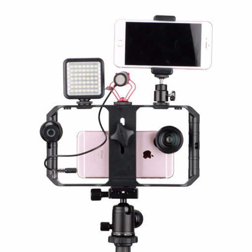 Picture of Ulanzi U-Rig Pro Smartphone Video Rig Filmmaking Case Handheld Stabilizer Grip with 3 Shoe Mount