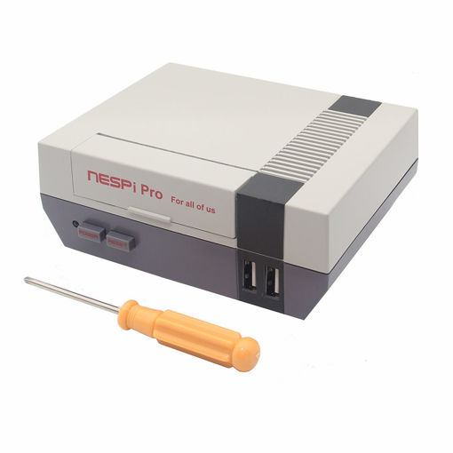 Picture of NESPi Pro FC Style NES Case With RTC Function For Raspberry Pi 3 Model B+ / 3B / 2B / B+ / A+