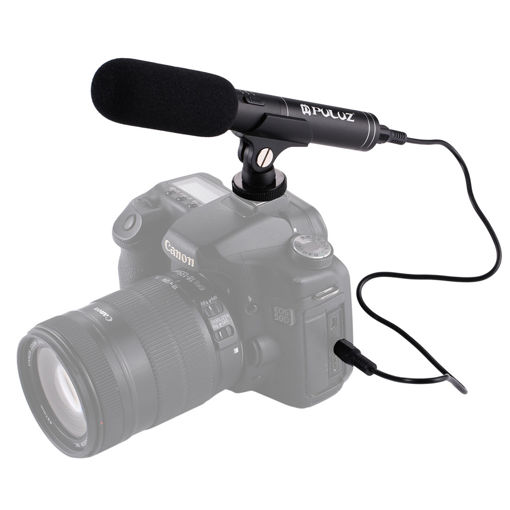 Picture of PULUZ PU3012 Professional Interview Condenser Video Microphone with 3.5mm Audio Cable for DSLR DV