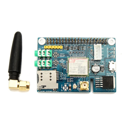 Immagine di SIM800C GPRS GSM Module Development Board With SMA Antenna For Raspberry Pi