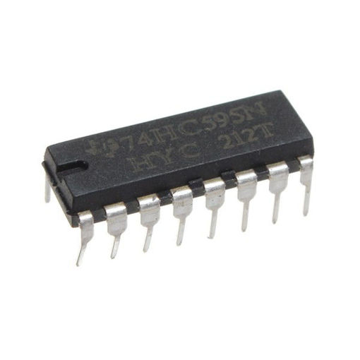Picture of 250pcs SN74HC595N 74HC595 74HC595N HC595 DIP-16 8 Bit Shift Register IC