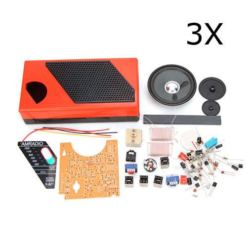 Picture of 3Pcs DIY Portable 8 Tube Radio Kit Electronic Spare Part For Electronic Teaching And Learning