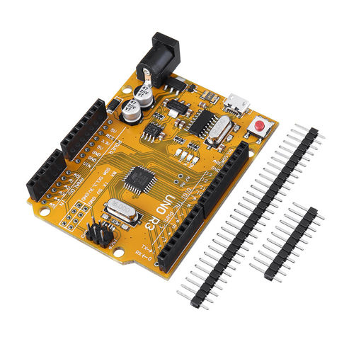 Picture of 5pcs ATmega328P UNO R3 Development Board Improved Version Enhanced SCM Yellow Module For Arduino