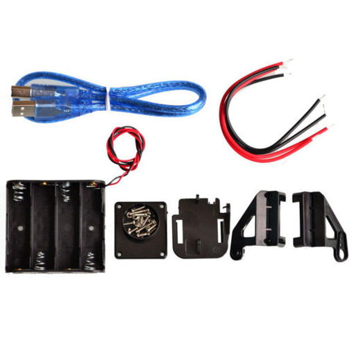 Picture of 2WD Avoidance Tracking Smart Robot Chassis Car Kit With Speed Encoder Ultrasonic For Arduino UNO R3