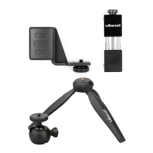 Picture of Ulanzi OP-1 Holder ST-02 Phone Clip Clamp MT-03 Tripod with 360 Degree Rotation Ballhead