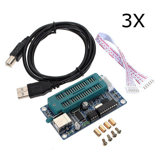 Picture of 3Pcs Geekcreit K150 ICSP USB PIC Automatic Develop Microcontroller Programmer