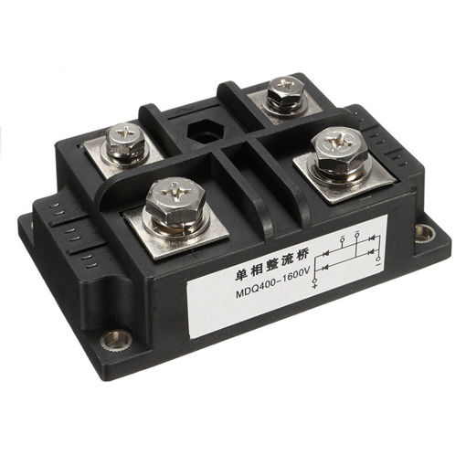 Picture of MDQ 400A Amp 1600V Power Single Phase Diode Metal Case Bridge Rectifier 4 Pins