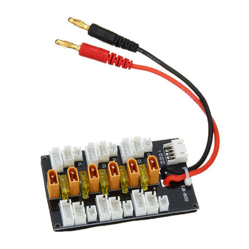Picture of 5pcs 1S-3S XT30 LiPo Battery Parallel Charging Adapter Expansion Board With Balanced Cable Plug