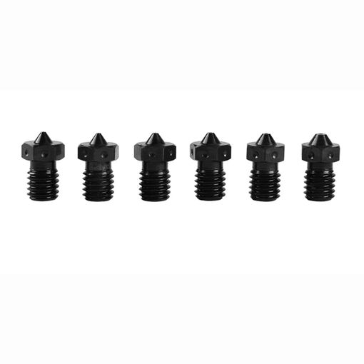 Picture of 6Pcs Hardened Steel V6 Nozzles 1.75mm 0.3/0.35/0.4/0.5/0.6/0.8mm Hotend Nozzle for 3D Printer