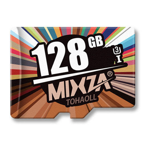 Picture of MIXZA Fashion Edition U3 Class 10 128GB TF Micro Memory Card for DSLR Digital Camera MP3 HIFI Player TV Box Smartphone