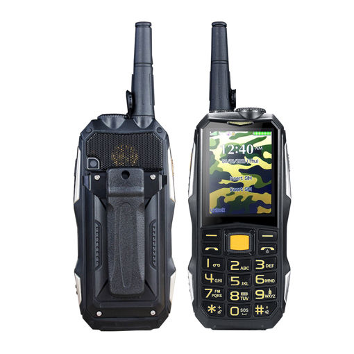 Picture of 2.4inch 19800mah Rugged Phone Dual SIM GSM Walkie Talkie Standby for Smartphone FM Radio