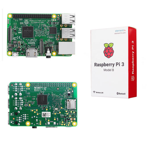 Picture of Raspberry Pi 3 Model B ARM Cortex-A53 CPU 1.2GHz 64-Bit Quad-Core 1GB RAM 10 Times B+