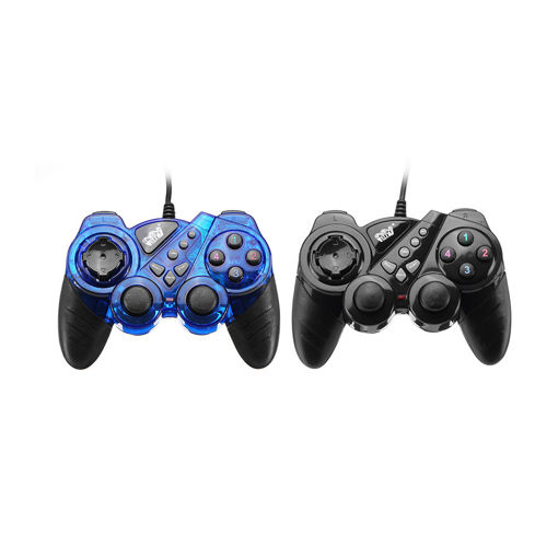 Picture of Welcom WE-860S USB Wired Joystick Dual Vibration Turbo Gamepad for Windows PC