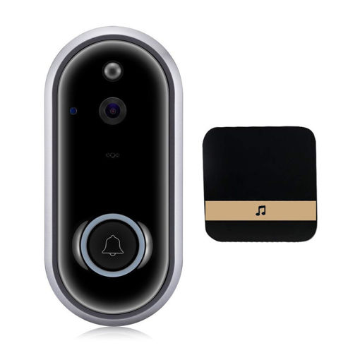Picture of M6 WiFi Video Doorbell 720P Security Camera Door Phone Two-Way Audio Night Vision Wireless Door Bell Intercom with DingDong