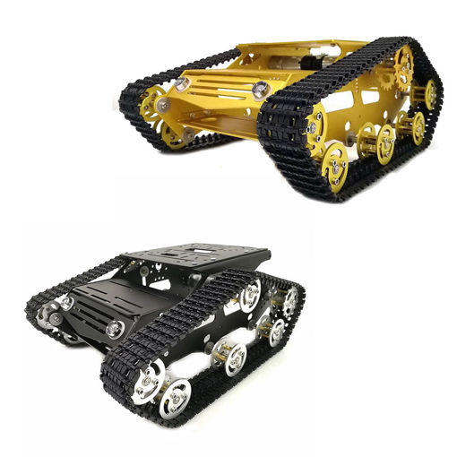 Immagine di Y100 Crawler Intelligent Chassis Tank Car Kit With Aluminum Alloy Wheels/9V Motor