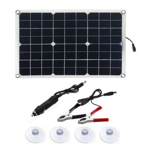Picture of 20W 5V USB Output Monocrystalline Silicon Solar Panel Kit with Double USB Port
