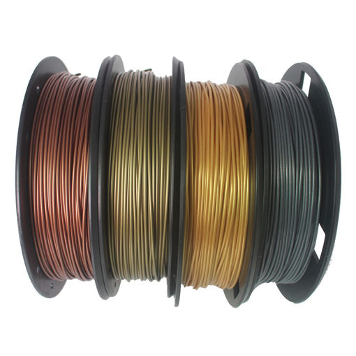 Picture of CCTREE Bronze+Copper+Gold+Silver 1.75mm 200g/Roll PLA Filament Set for 3D Printer Reprap