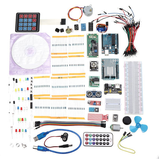 Picture of DIY Super Introductory LCD1602 UNOR3 Basic Starter Learning Kit Starter Kits for Arduino