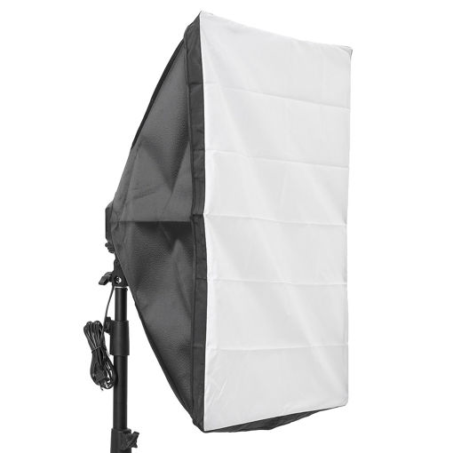 Picture of Photo Video Studio Lighting 50x70cm Softbox Light  4 Socket E27 Lamp Holder Kit