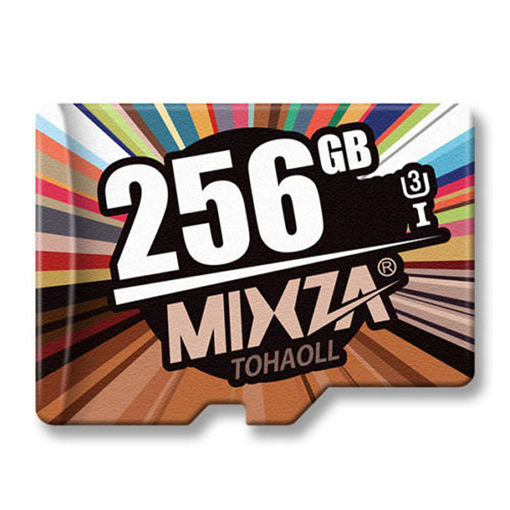 Immagine di MIXZA Fashion Edition U3 Class 10 256GB TF Micro Memory Card for DSLR Digital Camera MP3 HIFI Player TV Box Smartphone
