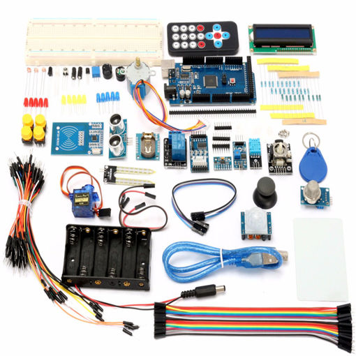 Picture of Mega 2560 Starter Learning Kit With 1602 LCD RFID Relay Motor Buzzer For Arduino