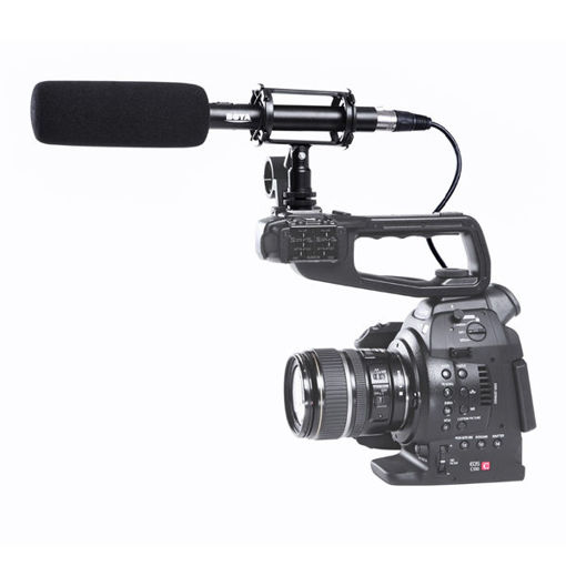 Picture of BOYA BY-VM1000 Camera Mounted Stereo Condenser Shotgun Microphone For DSLR Camera Camcorder