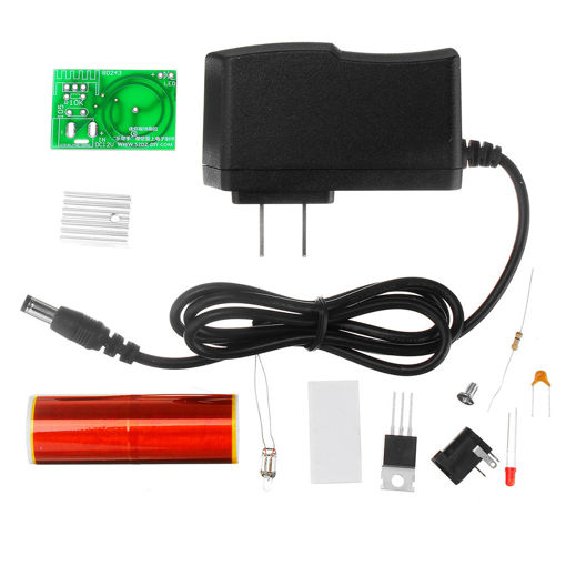 Immagine di DIY Mini Tesla Coil Module Kit Magic Projects DIY Electronic Production With Power Supply
