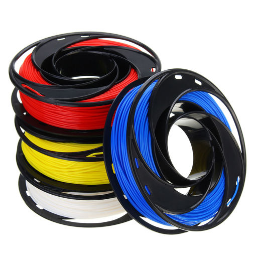 Immagine di CCTREE Blue+White+Yellow+Red Set 200g/Roll 1.75mm PLA Filament for 3D Printer Reprap