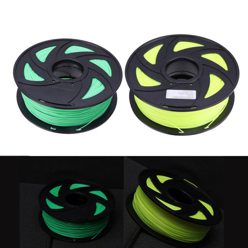 Picture of Fluorescence Yellow/Fluorescence Green 1.75mm 1KG/Roll PLA Filament for 3D Printer