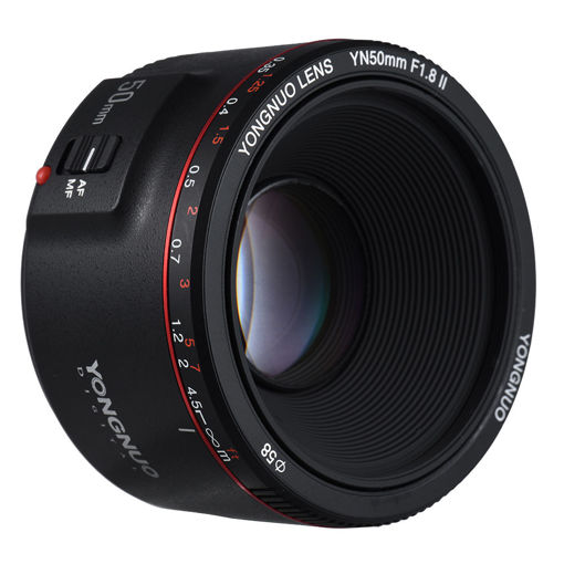 Immagine di YONGNUO YN-50mm F1.8 II Large Aperture Auto Focus AF MF Lens for Canon Camera