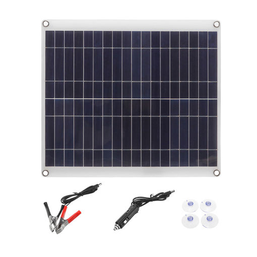 Picture of 50W 18V 435*200*2.5mm Polycrystalline Solar Panel for RV Roof/Boat